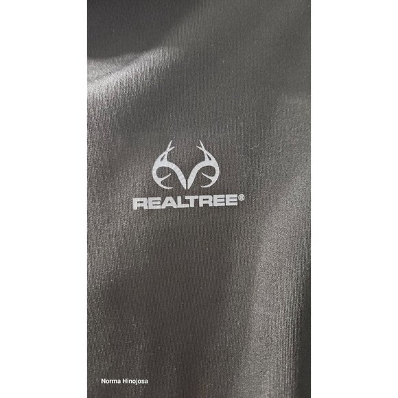 Realtree Women's Black Hooded Pullover Sweatshirt With Zip Pockets Size M (8-10) - Picture 6 of 7